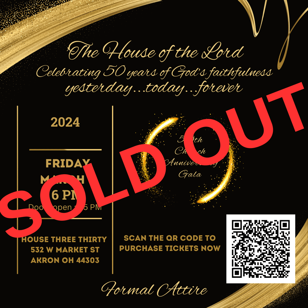 The house of the lord sold out.