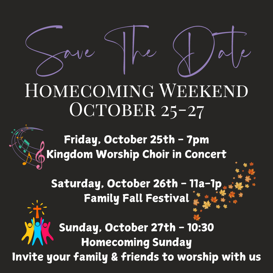 Homecoming Weekend Oct 25-27